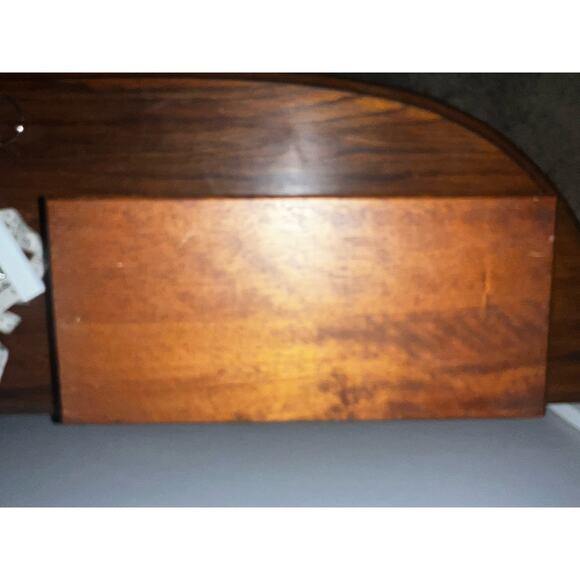 Vintage Mele Wooden Jewelry Dresser Box 7 Drawer Japan Jewel Case Velvet Drawers - Picture 8 of 9